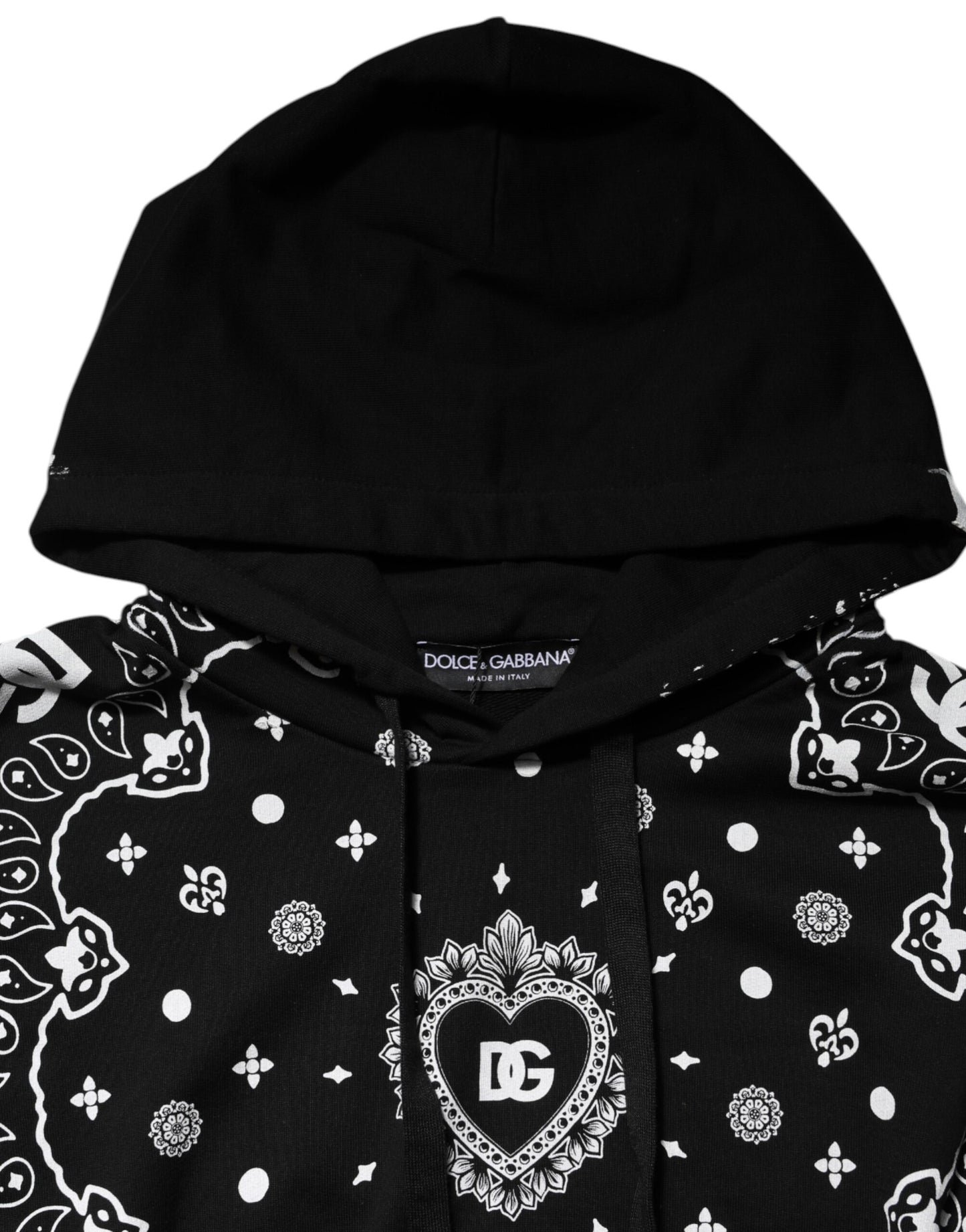 Sudadera con capucha y bandana negra para hombre