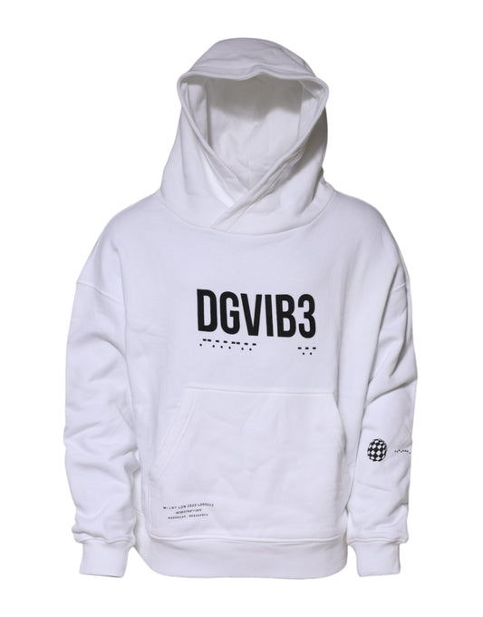 Sudadera con capucha blanca DG Vib3 para hombre