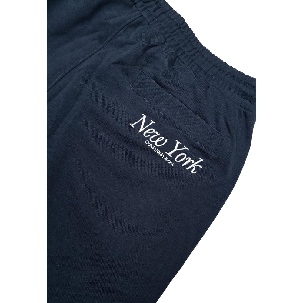 Pantalón deportivo de algodón orgánico azul