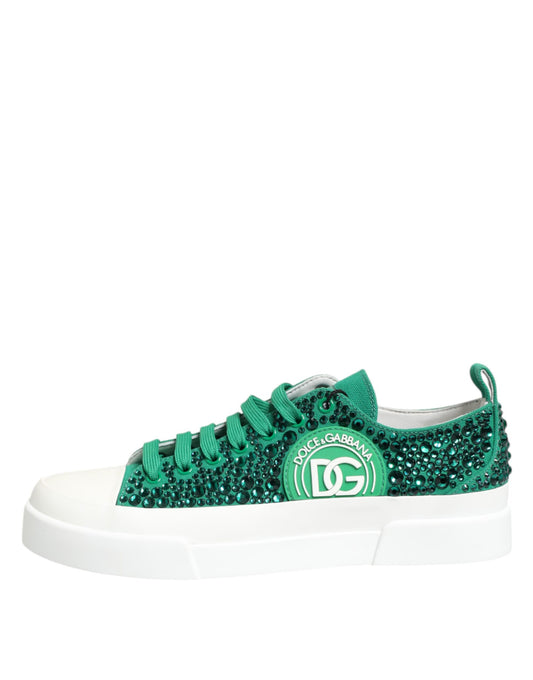 Zapatillas deportivas Portofino Crystal DG con logotipo en verde