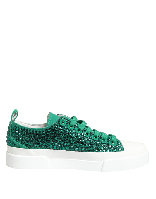 Zapatillas deportivas Portofino Crystal DG con logotipo en verde