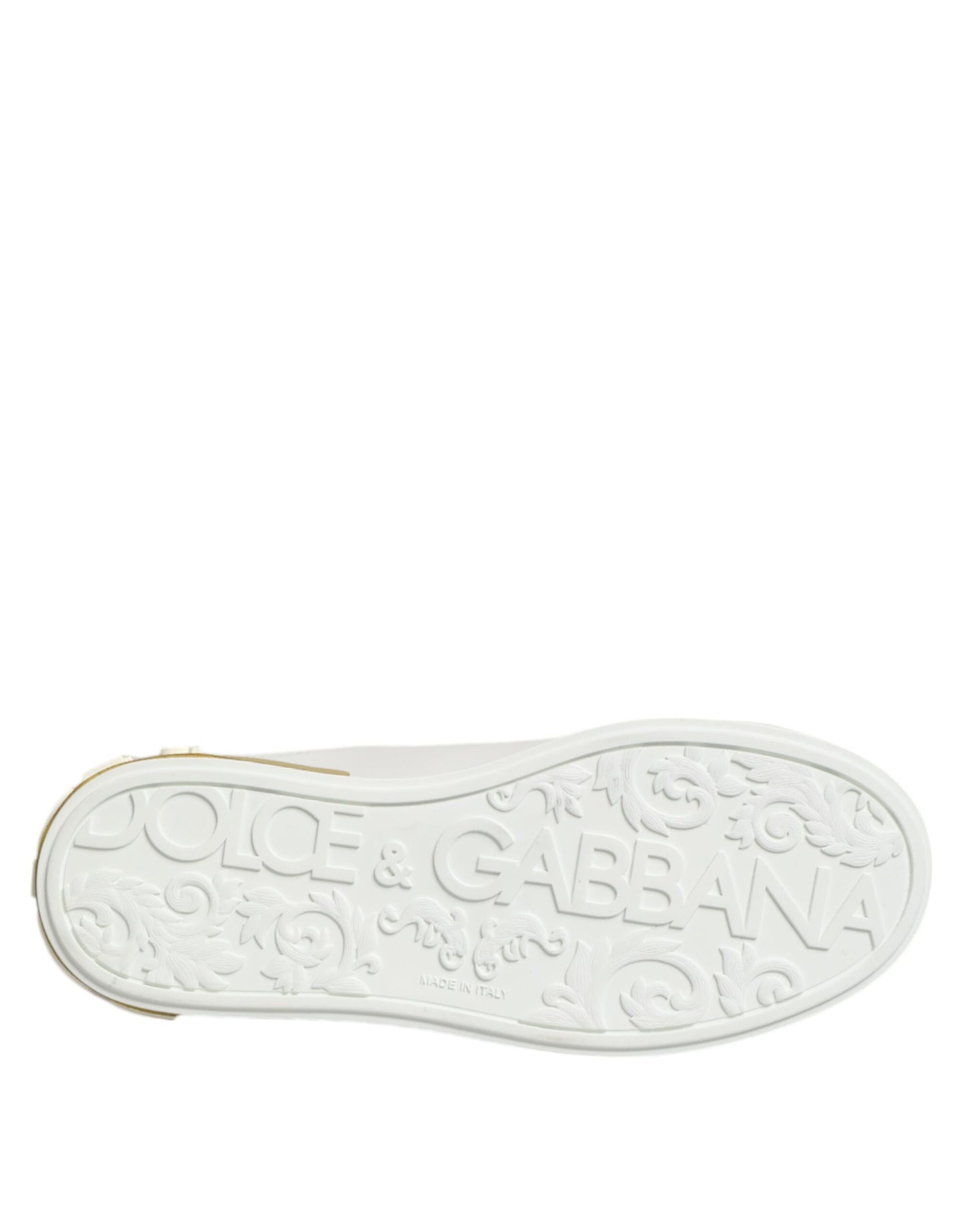 Zapatillas bajas de cuero blanco y amarillo