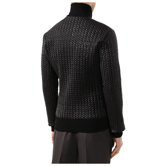 Chaqueta de nailon negra