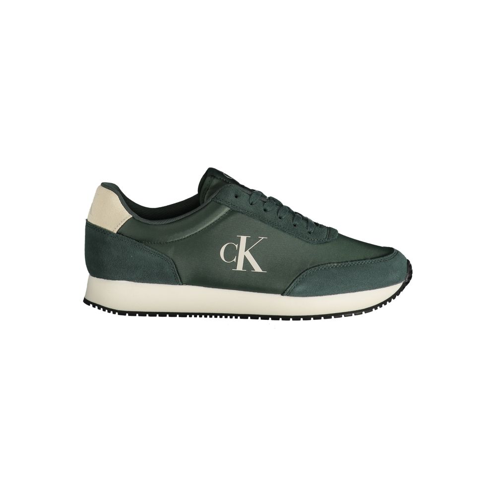 Zapatillas de poliéster verde