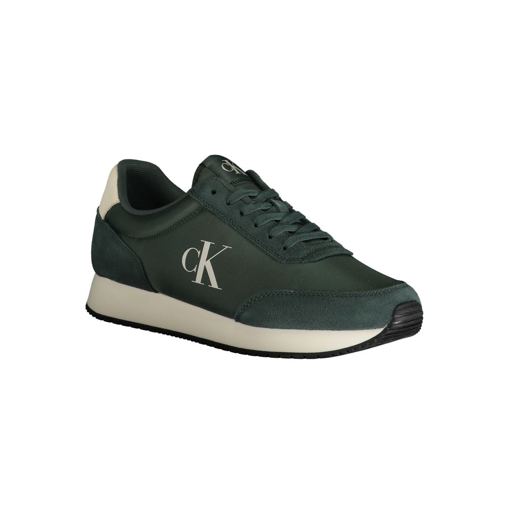 Zapatillas de poliéster verde