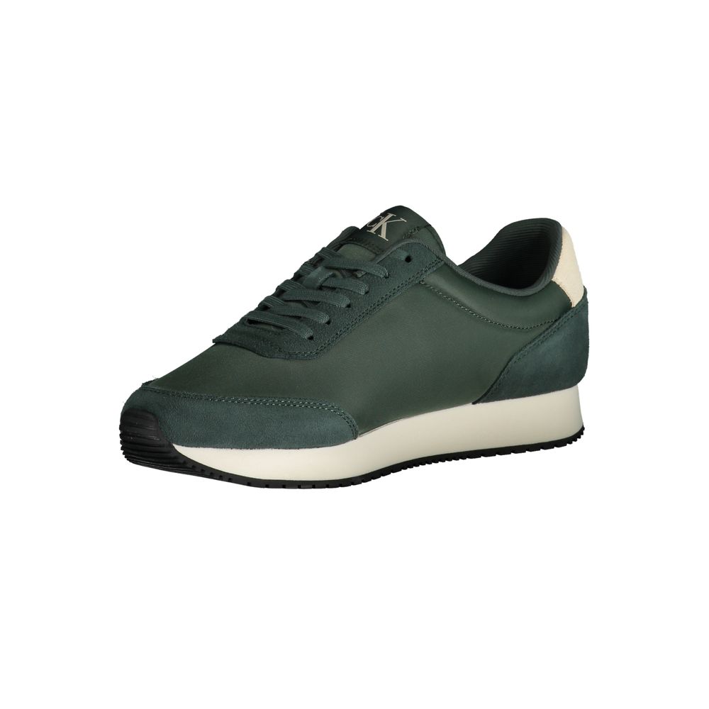 Zapatillas de poliéster verde